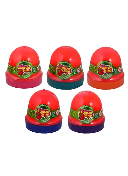 Лизун-антистресс TM Mr.Boo Crunchy slime Клубника - фото 3