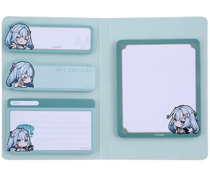 Блоки для записей, 4 штуки "Chibi Expression Faruzan" диспенсер-книжка - фото 2