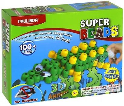 Мозаика 3Д. Крокодил.100 деталей. -Китай: Paulinda, 150102-4 421977 - фото 1