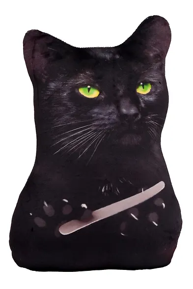 Мягкая игрушка Кот пилит ногти Мем (28см) - фото 2