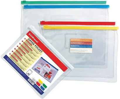 Папка на молнии В5 прозрачная, Erich Krause - фото 3