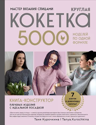 Мастер вязания спицами. Круглая КОКЕТКА. 5000 моделей по одной формуле. Книга конструктор плечевых изделий с идеальной посадкой - фото 1