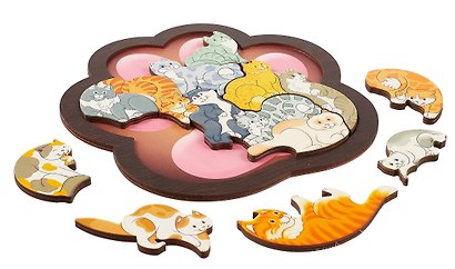 Деревянный зоопазл «Кошки» 14 элементов, Нескучные игры - фото 3