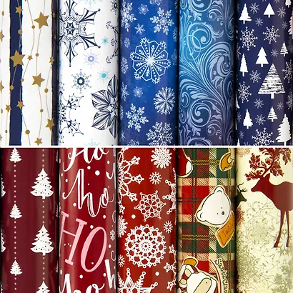 Бумага упаковочная 70*100 см "Red&Blue", в ассортименте - фото 1