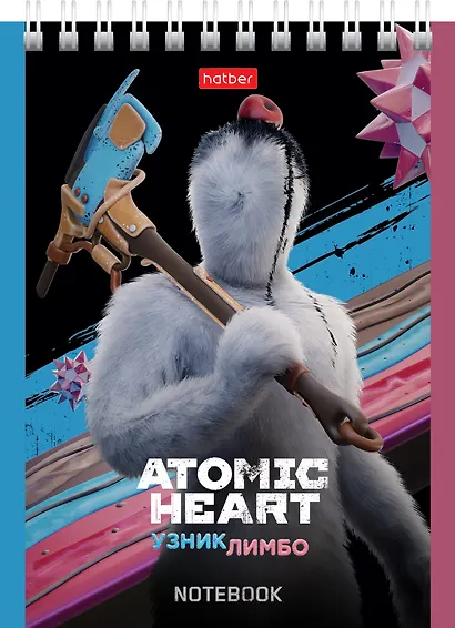 Блокнот А6 40 листов, клетка, "Atomic Heart" гребень, в ассортименте - фото 4