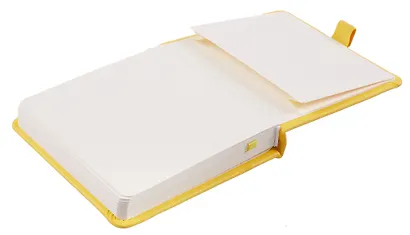 Скетчбук 12*12 80 листов, желтый, 140г/м2, слоновая кость, Yoi - фото 6