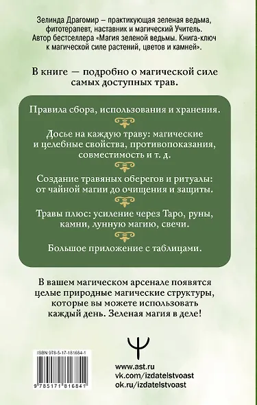 Магия трав и растений. Зеленое волшебство в твоих руках: рецепты, свечи, лунные ритуалы - фото 2