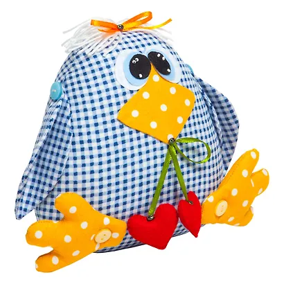 Набор для изготовления мягкой игрушки ТМ Малиновый Слон Птичка Кроша ТК-001 - фото 4