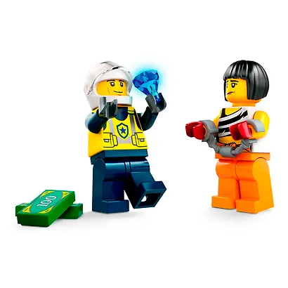 60415 Конструктор детский LEGO City Погоня полицейской машины за гоночным автомобилем, 213 деталей, возраст 6+ - фото 6