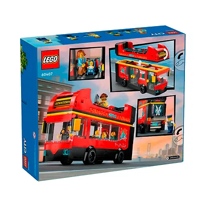 LEGO City: Красный двухэтажный экскурсионный автобус, 384 детали (60407) - фото 5