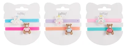 Набор парных браслетов Мишка и Котик (силикон) (12-04407-B81) (Lafilaf) - фото 12