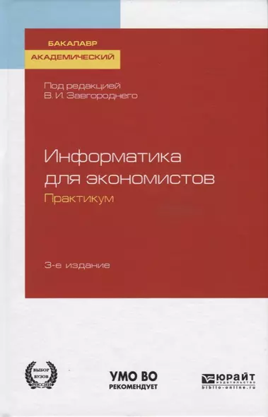 Информатика для экономистов. Практикум. Учебное пособие для академического бакалавриата - фото 1