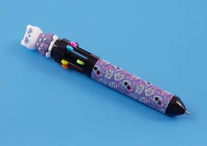 Ручка шариковая автоматическая 10 цветов "Кошечки", в ассортименте - фото 4