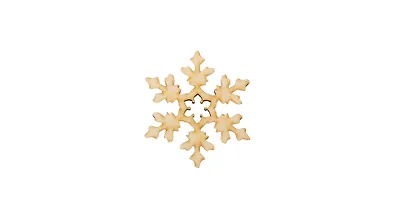 Снежинка - 28 резная (131121) (97х97) (дерево) (упаковка) - фото 1