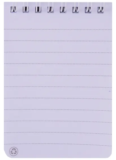 Блокнот А7 70л лин. "Planets" пласт.обл., спираль, инд.уп., ассорти - фото 2