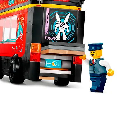 LEGO City: Красный двухэтажный экскурсионный автобус, 384 детали (60407) - фото 9