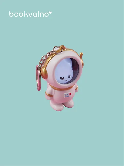 Брелок-фонарик Котик-космонавт (ПВХ) (5х4) - фото 2