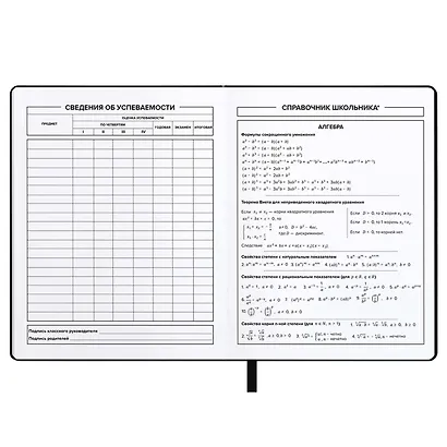 Дневник шк. "Меня не остановить" кожзам, тв.переплёт, аппликация, шелкография в две краски, блинт.тиснение, пантон, одно ляссе, загругл.углы, универс.шпаргалка - фото 12