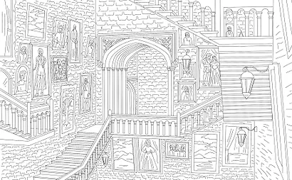 Волшебные уголки Хогвартса. Раскраска по вселенной Гарри Поттера - фото 8