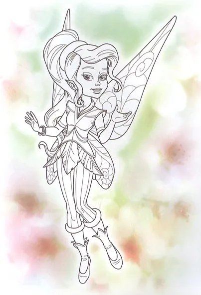 Раскраска. Сказочные феи - фото 3