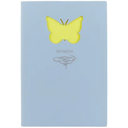 Книга для записей «Butterfly», голубая, 80 листов, А5 - фото 1