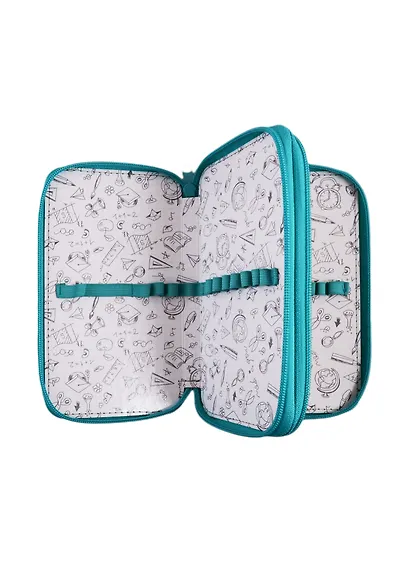 Пенал 2отд. Корги паттерн 19*11, молния, лам.картон, Оникс - фото 3