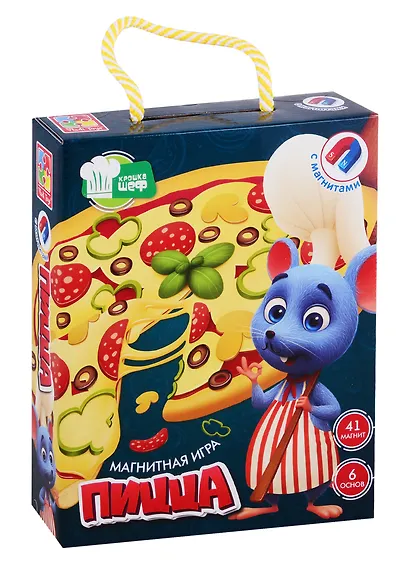 Игра магнитная Vladi Toys Крошка Шеф "Пицца" VT3004-08 - фото 1