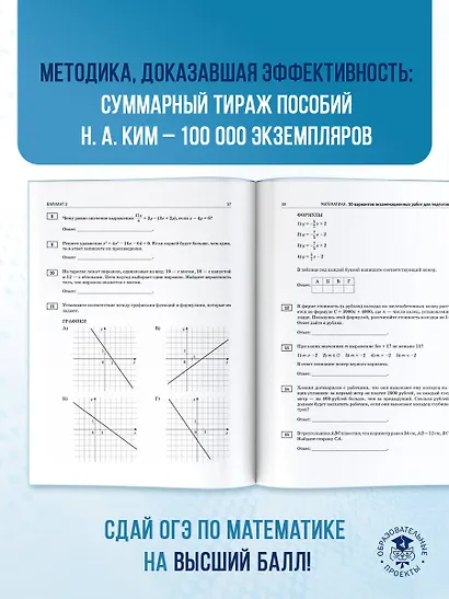 ОГЭ-2026. Математика. 10 тренировочных вариантов экзаменационных работ для подготовки к основному государственному экзамену - фото 8
