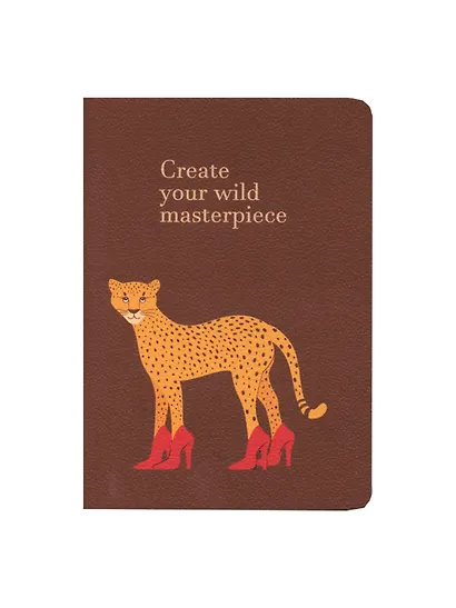 Записная книжка «Леопард. Create your wild masterpiece» А6, 32 листа в клетку, сшивка, Yoi - фото 4