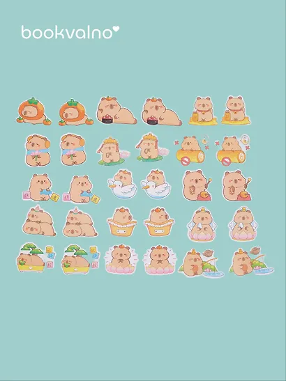 Набор стикеров Капибара 2 - фото 2