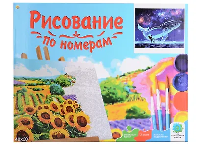 Холст с красками по номерам "Созвездие Кита", 40 х 50 см - фото 2