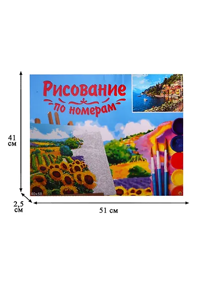 Картина по номерам Городок на озере Комо Италия, 40*50 см - фото 4