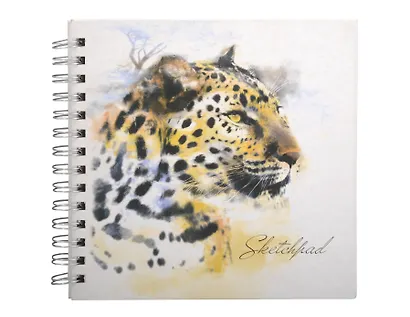 Альбом для эскизов Скетчпад Феникс+ 80л 195*195мм Дикие кошки твердая обложка на спирали - фото 1