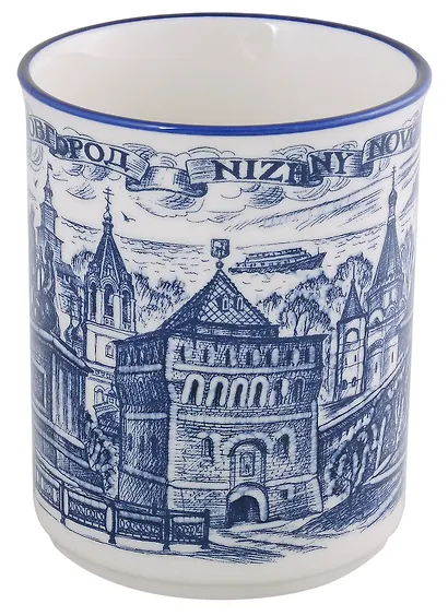 Кружка Нижний Новгород (фарфор, кобальт) - фото 2