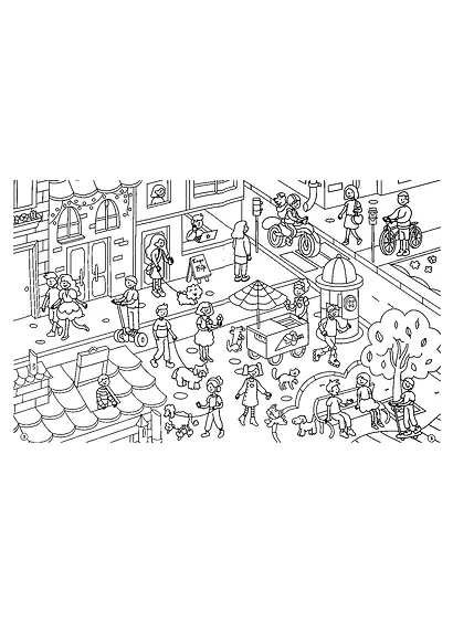 Для мальчиков. Раскраска-виммельбух с наклейками - фото 2