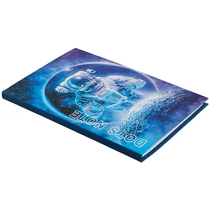 Записная книжка А6+ 64л тчк. "Space adventures" интегр.переплет, ламинация soft-touch - фото 2