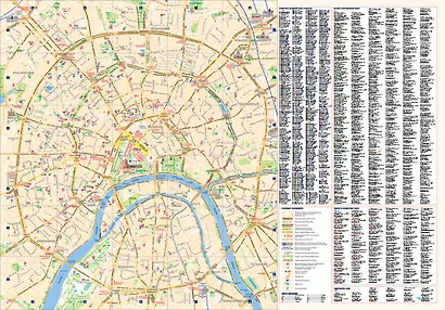 Москва. План центра города 1:8000 (в 1 см 80 м). Музеи. Театры. Путеводитель - фото 2
