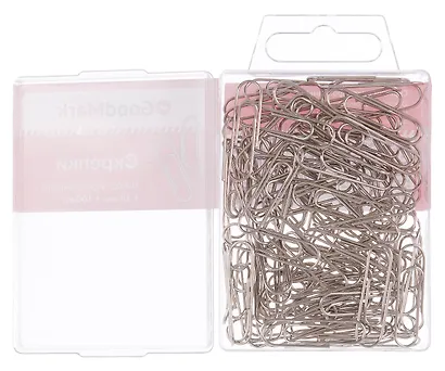 Скрепки 28 мм 100 штук, никель, GoodMark - фото 4