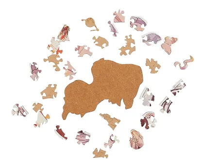 Пазл фигурный 84 элемента "Благословение небожителей. Се Лянь и фонарь негасимого света" - фото 3