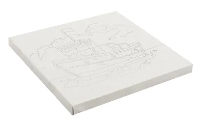 Картина по номерам детская LORI "Корабль", холст на подрамнике 20х20 см - фото 4