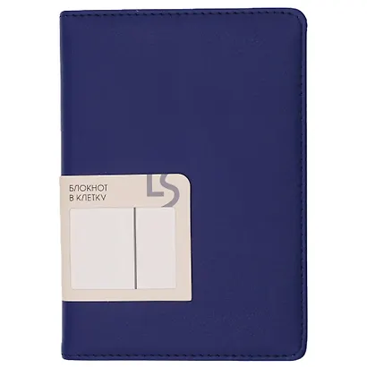 Записная книжка А6+ 136л кл. "Maple. Blue" иск.кожа с поролоном, ляссе, скругл.углы, инд.уп. - фото 3