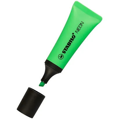 Текстовыделитель Stabilo, Neon, зеленый 2-5 мм - фото 2