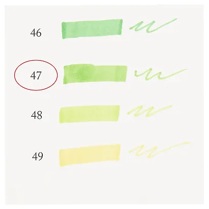 Маркер художественный "Сонет" травяной зеленый, двухсторон., тонк. и широк.долото, Сонет - фото 3