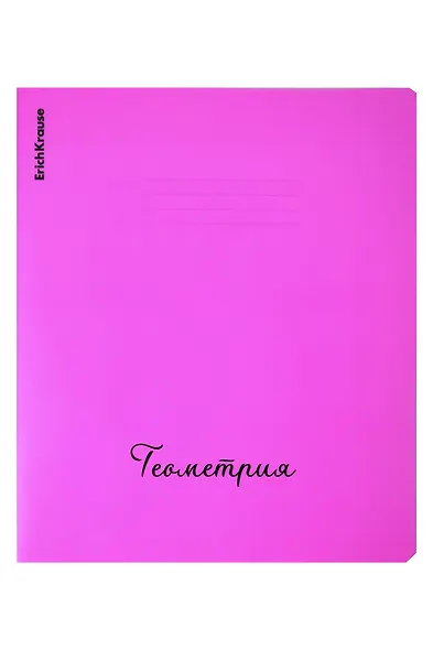 Тетрадь 48л кл. ТЕМА "Neon. Геометрия"  пласт.обл., ассорти, ErichKrause - фото 1