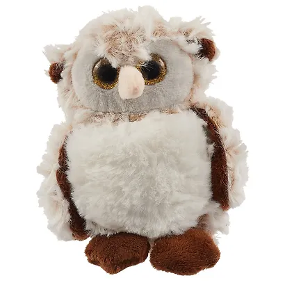 Мягкая игрушка Сова пушистая с блестящими глазками 12-01570-maotouying - фото 1