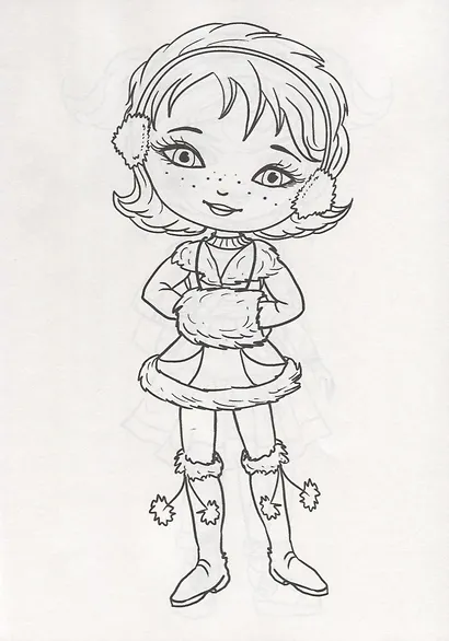 РАСКРАСКА А4 эконом. СТИЛЬНЫЕ ДЕВЧОНКИ - фото 4