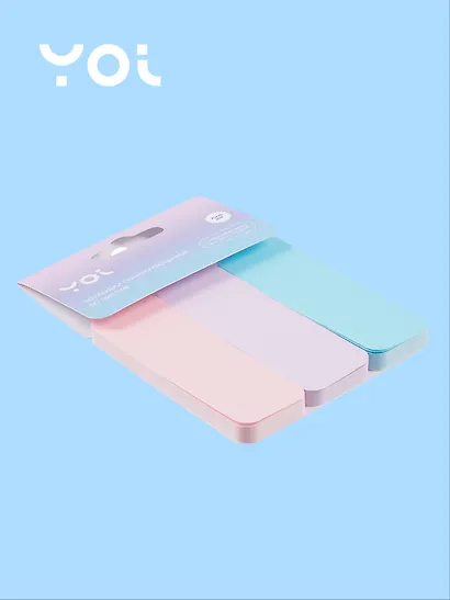 Закладки самоклеящиеся 75*25 мм 5 цветов*50 листов, бумажные, Yoi - фото 2