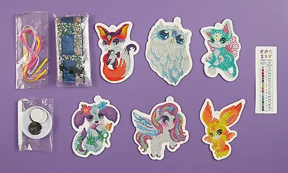 Neo Stars. Набор для творчества. Алмазные фигурки. Набор 6 в 1. Космический мир питомцев - фото 3