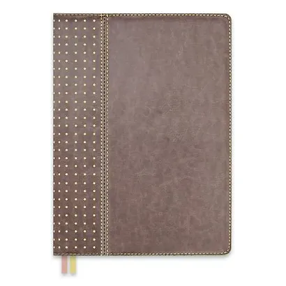 Ежедневник полудатированный А5 146*211мм 384стр. Сариф серо-коричневый твердый переплёт 47562 - фото 1