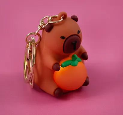 Брелок-фонарик Капибара (ПВХ) (4х5) - фото 5